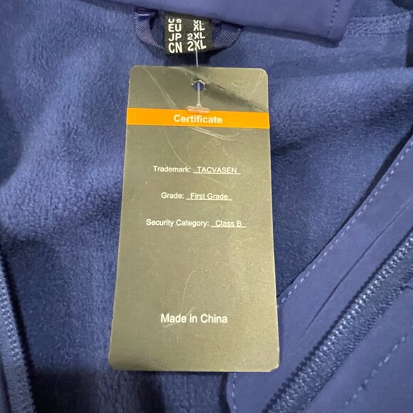 NWT, MEN'S TACVASEN Hooded Weather Resistant Multi Pocket Jacket, Royal - XL - Picture 11 of 15